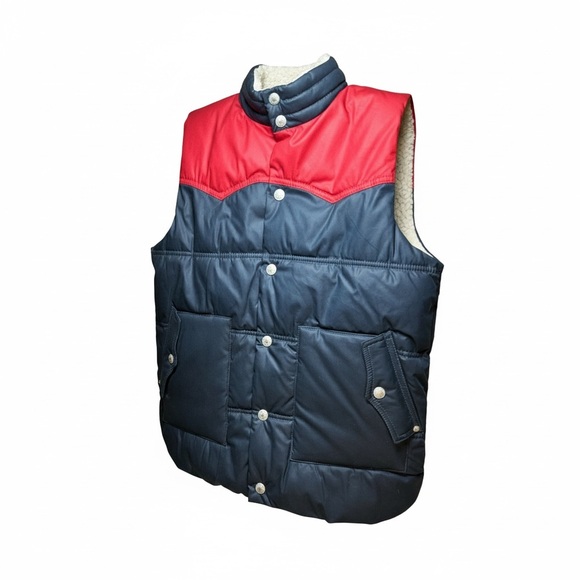 Levi’s Boys Red and Blue Puffer Vest - Picture 5 of 10